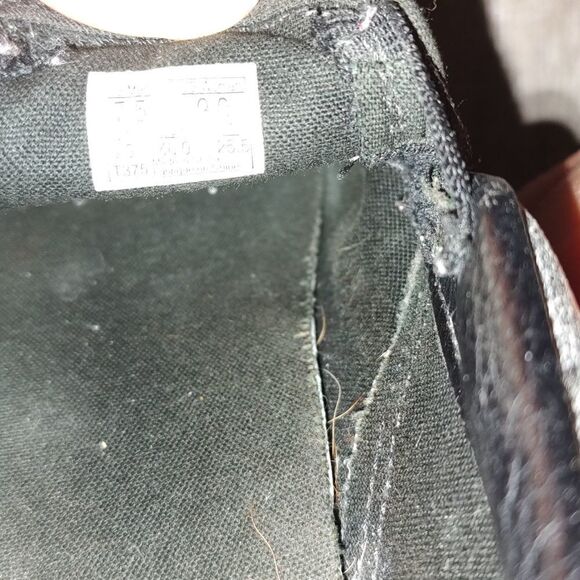 Vans distressed black leather slip on shoes  Sz 7.5 Men   Sz 9 Ladies - Picture 9 of 14